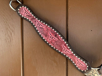 Chocolate/Pink Skull Tack Set